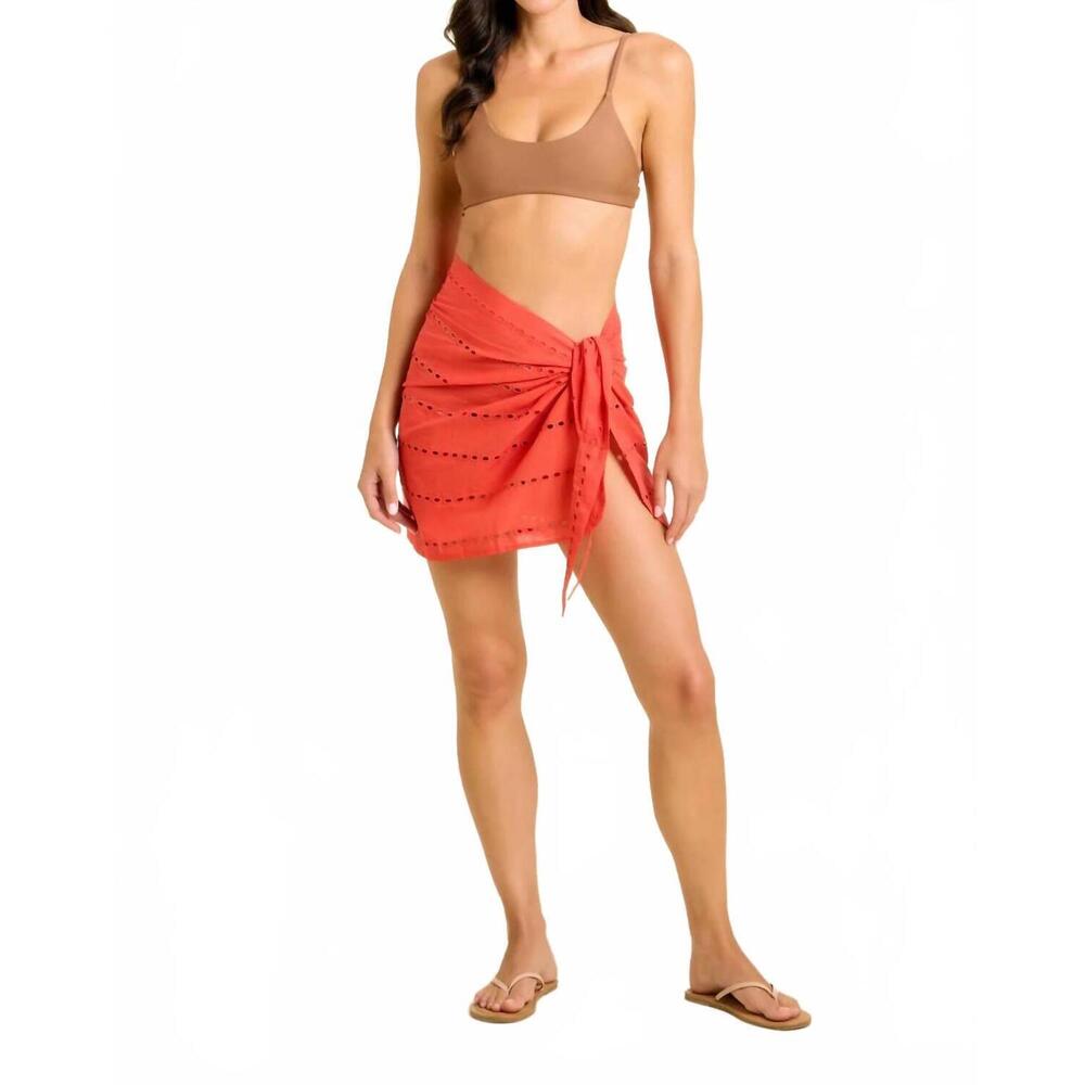 NEW SITANO positano sarong in red